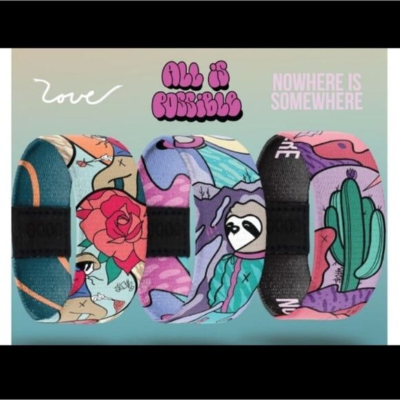 ZOX "LOVE" #861 of 1000 TATTOO ROSE GRAFITTI SLOTH ARTIST ANNIVERSARY WRISTBAND - Picture 8 of 9